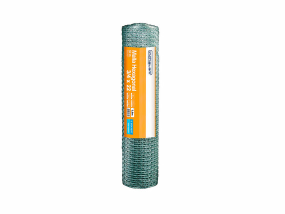 Malla Hexagonal Galvanizada Inchalam  3/4" X 0.8 m alto - Rollo 50 m largo