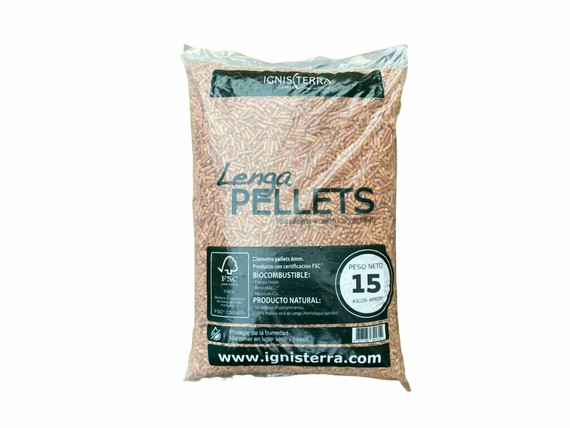 Pellets Lenga - saco 15 kg