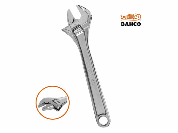 Llave ajustable cromada Bahco 8073 C 12” para tuercas y pernos