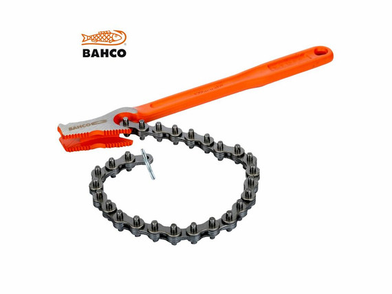 Llave cadena para tubos Bahco 370-4 4” con mango de acero resistente