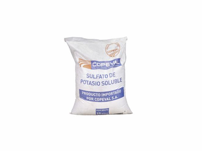 Fertilizante Copeval Sulfato de potasio soluble 25 kg