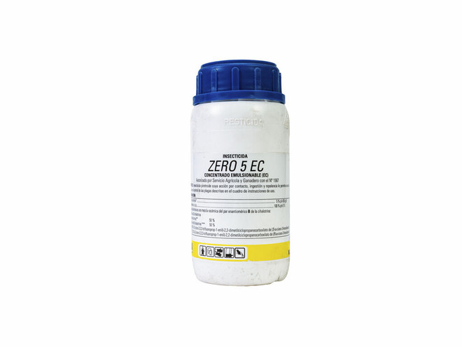 Insecticida Anasac zero 5 EC de 250 ml con piretrinas concentradas para control específico