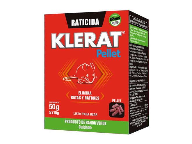 Raticida KLERAT Pellet 50 g
