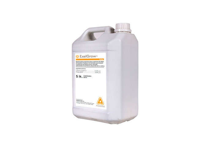 Bioestimulante Adama ExelGrow de 5 litros para estimular crecimiento