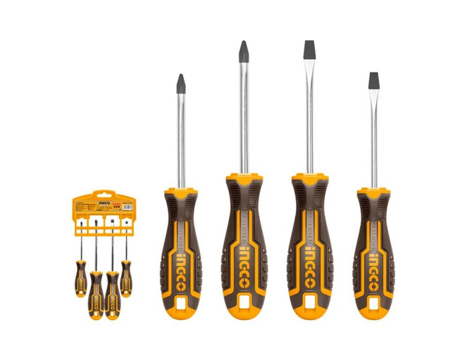 Set Destornilladores Ingco 4 Piezas PH/SL - COPEVAL