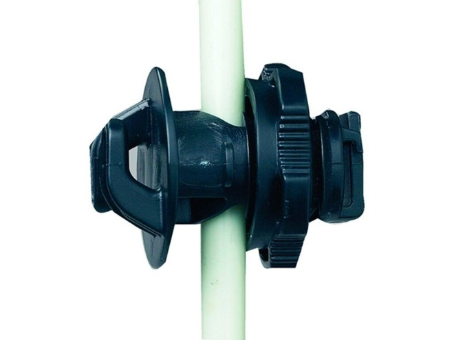 Aislador para Poste Redondo (3/8-5/8") para cerco electrico 25 Unidades