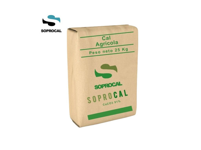 Carbonato de Calcio Soprocal x 25 kg para corrección de acidez