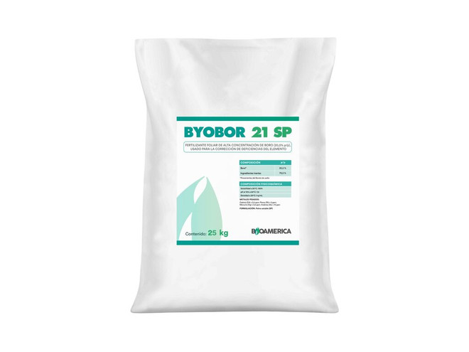 Corrector Nutricional Byobor 21 SP Bioamerica con 20,5% de boro