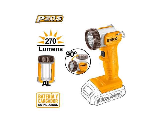 Lámpara Led Inalámbrica Ingco 20V/270Lum