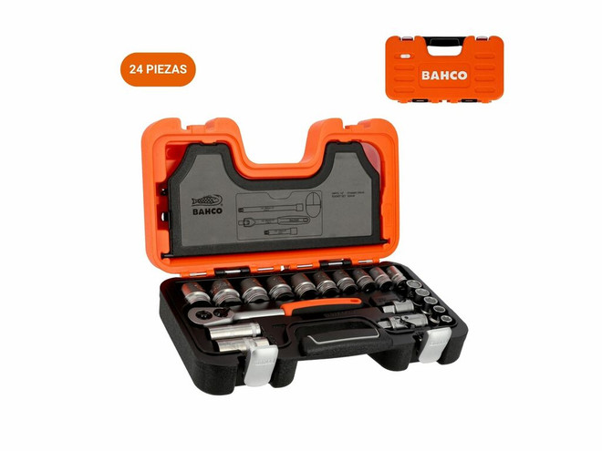 Maleta Dados Bahco 24 Piezas mm Hexagonal