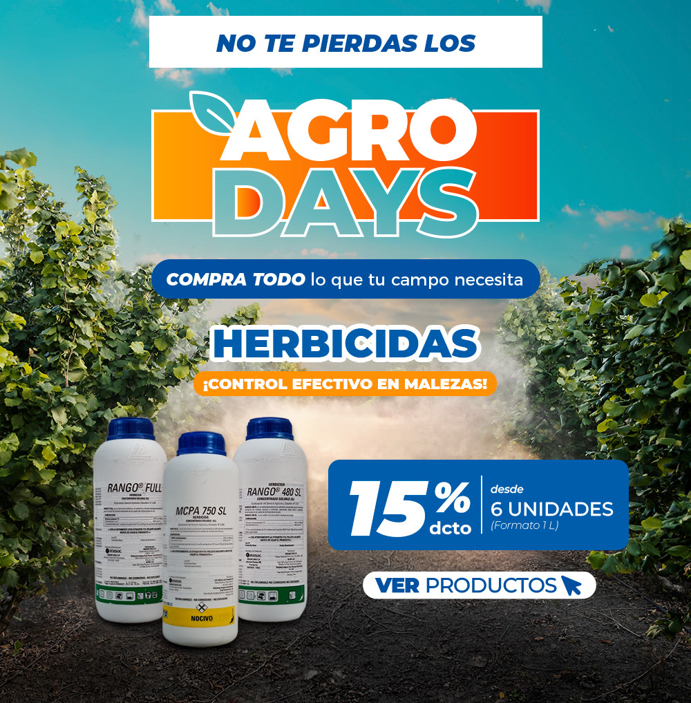 Hasta 15% en herbicidas