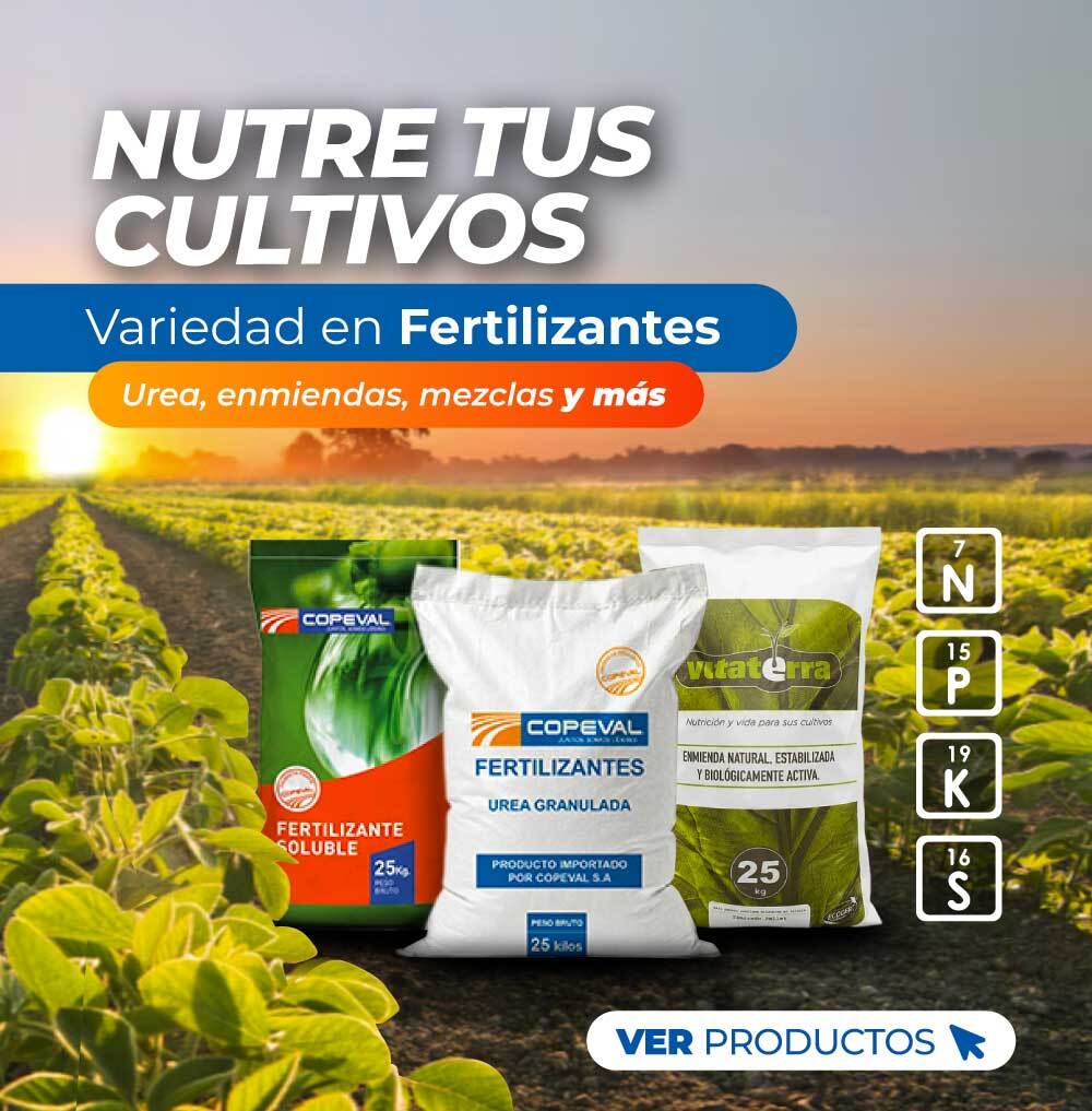 Urea, enmiendas, mezclas y más