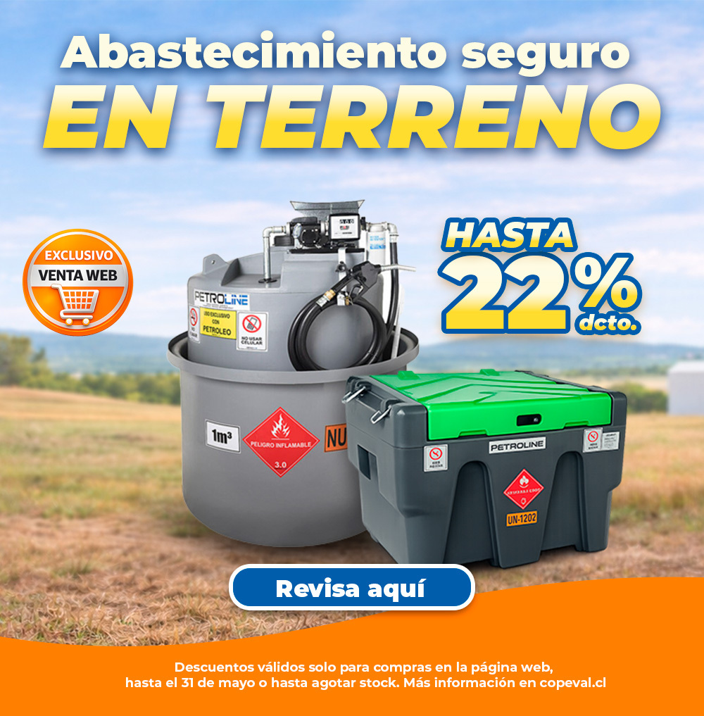 Estanques y accesorios  hasta 22% dcto.