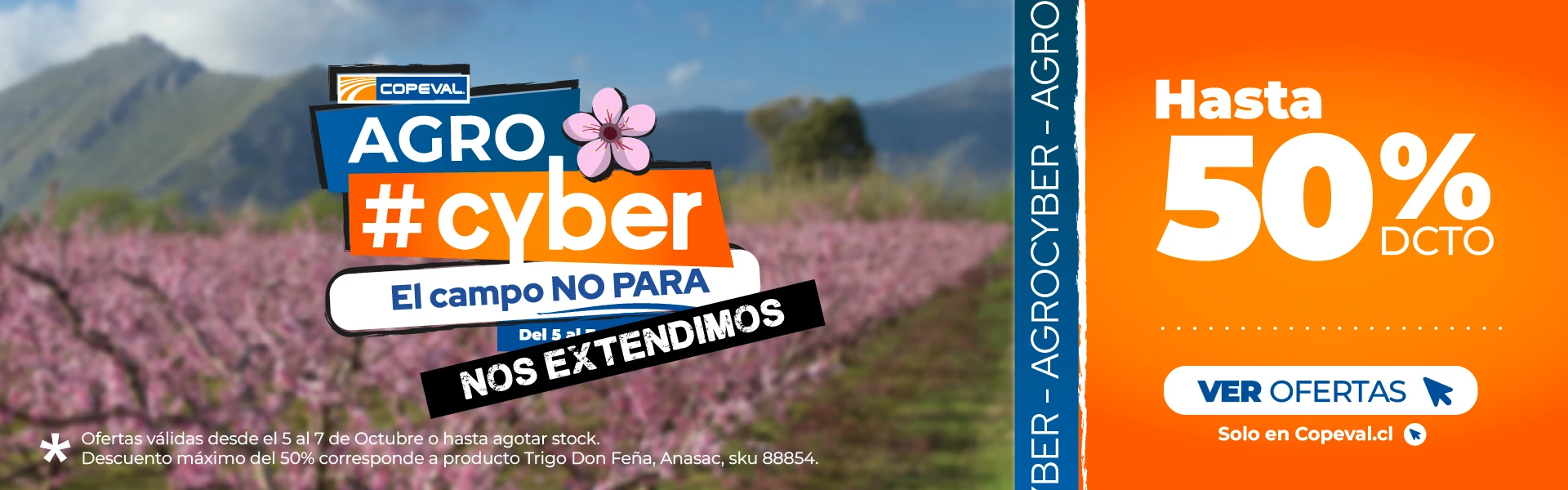 Agro Cyber! Hasta 50% dcto