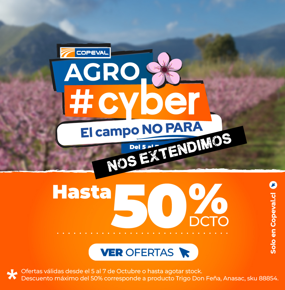 Agro Cyber! Hasta 50% dcto