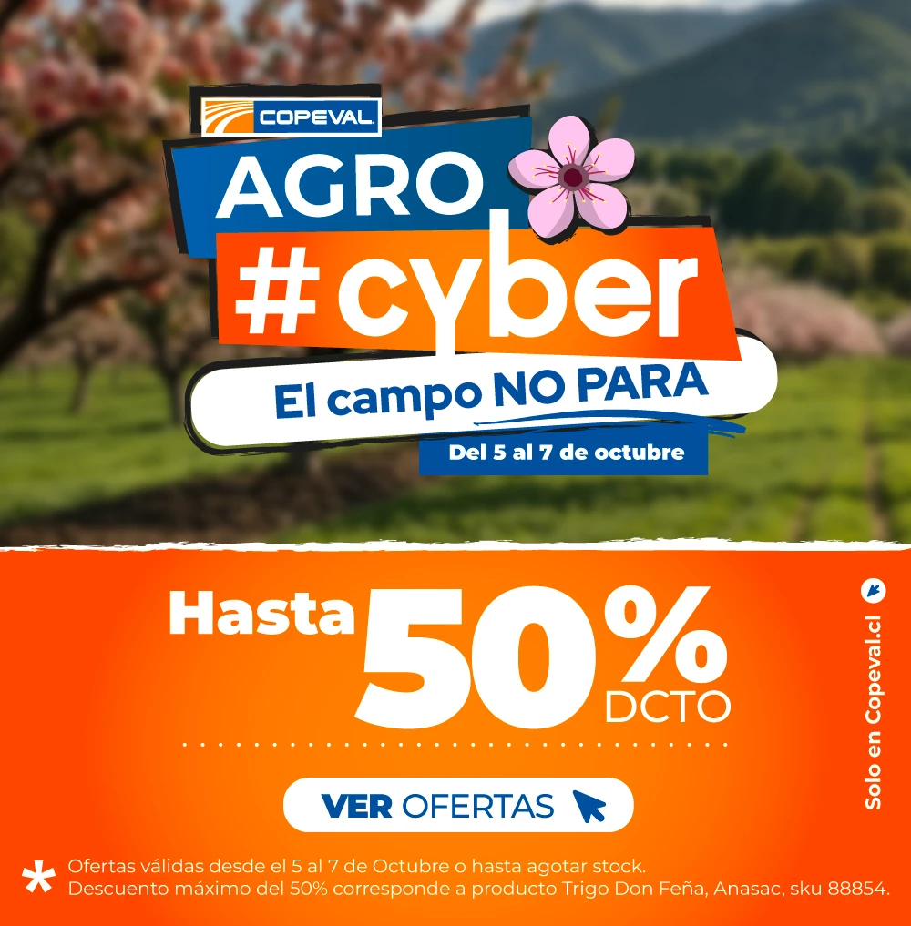 Agro Cyber! Hasta 50% dcto