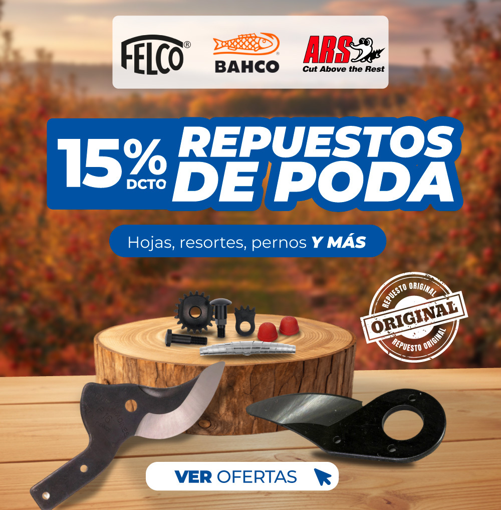 Tenemos todo los repuestos para tus herramientas de poda