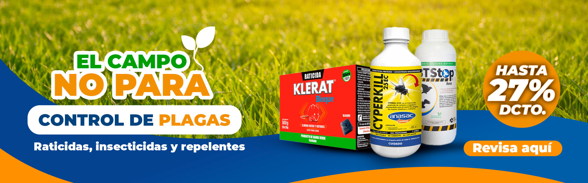 control de plagas hasta 27% de descuento