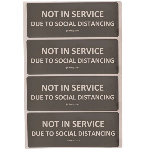 Special labels to use wherever needed – restroom stall doors, lockers, sinks, etc. 4 labels per sheet.