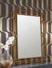 Fler Gold Geometric Wall Mirror