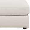 HILLARD Beige 120" Wide 3 Piece Modular Sectional