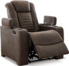 MONTEZ Brown Power Reclining Sofa & Loveseat