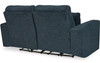 MARKSTON Denim Blue 74" Wide Power Reclining Loveseat