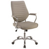 ESMOND 26" Wide Taupe Desk Chair