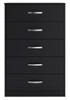 Finch - Five Drawer Chest - 46" Height - Black