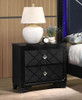 Penelope - 2-Drawer Nightstand - Black