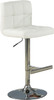 JENSON White 29-34" Adjustable Height Barstool