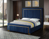 PRUDENZA Blue & Gold Velvet Bed