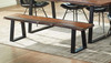 Ditman - Live Edge Wood Dining Bench - Gray Sheesham
