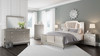 LENNAI Champagne Silver Bed with LED's