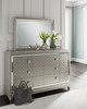 LENNAI Champagne Silver Bedroom Set with LED's