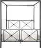 Glenda Black Metal X Shape Canopy 