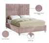 MURITZ Pink Velvet Bed