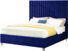 MURITZ Blue Velvet Bed