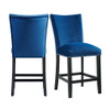 Francesca - Velvet Counter Height Chair (Set of 2)