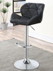 KAXEL Black 21" Wide Bar Stool