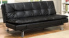 AZARIA Black Sofa Bed with Chaise