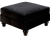 YULIETTE Black 32" Wide Ottoman