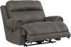 FREDERICK Gray Microsuede 55" Wide Gray Zero Wall Recliner