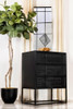 Alcoa - 3-Drawer Accent Cabinet - Black