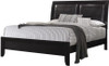 BENSON Black Leatherette Bed