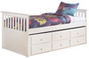 Elli White Captain Bed Bedroom Set