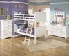 Elli White Bunk Bed Bedroom Set