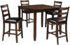 OLSEN Brown 5 Piece Counter Dining Set