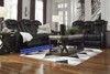 VIKTOR Black 75" Wide Power Reclining Loveseat