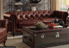 ISMAEL Vintage Dark Brown Top Grain Sofa & Loveseat